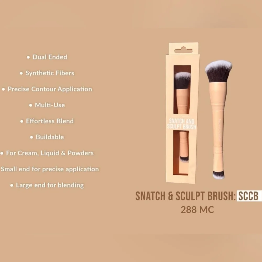Beauty Creations Double Ended Brush Eyeliner Lipgloss & Pocket‎ Mirror Bundle